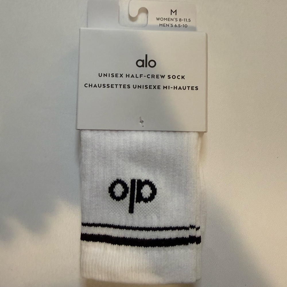 Alo Half Crew Socks NWT